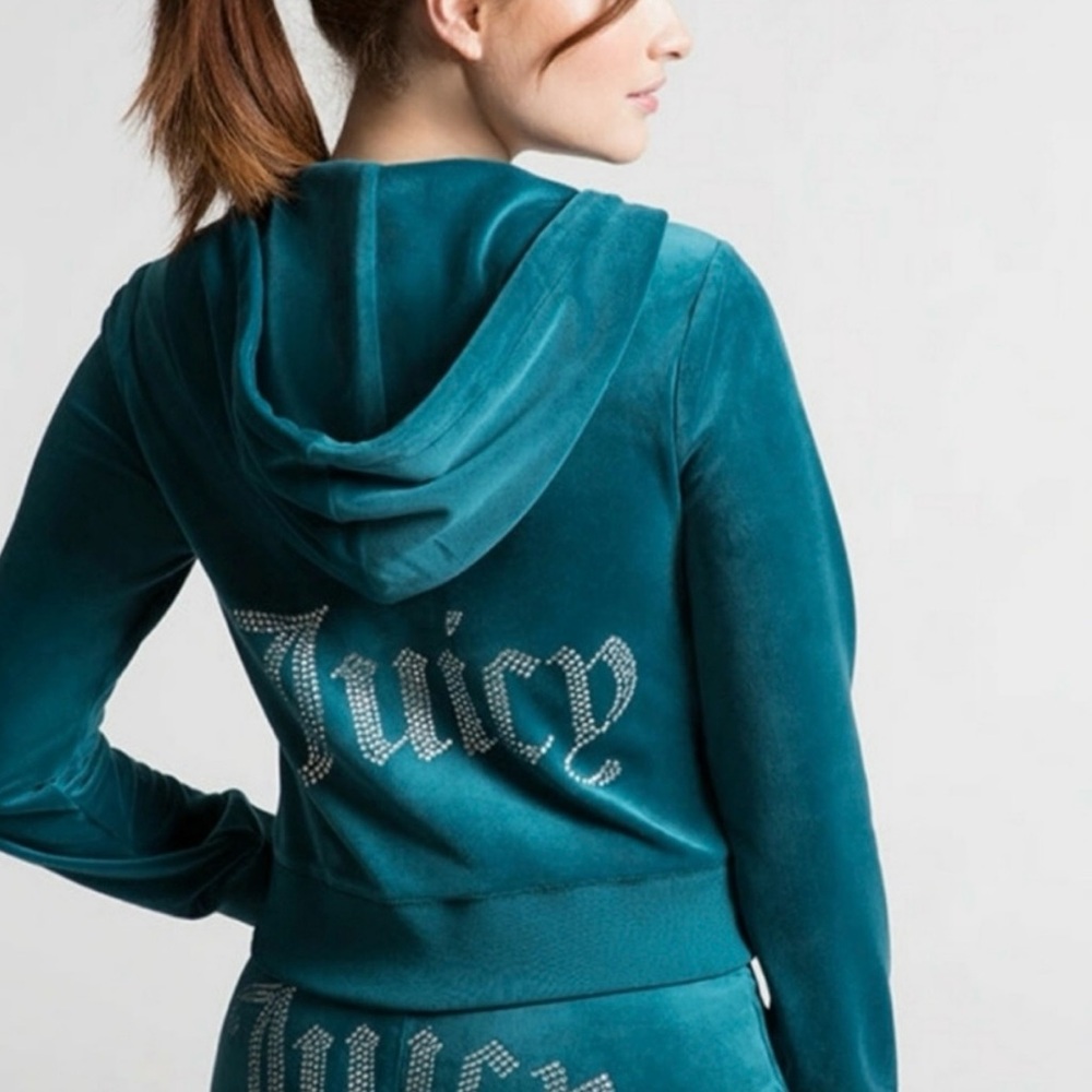 NWT Set Juicy Couture OG Bling Green Teal Tracksuit